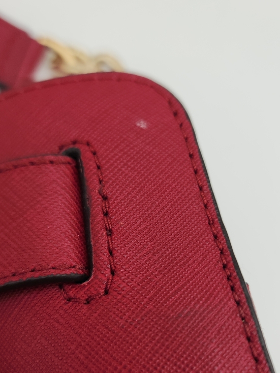 Michael Kors Dark Red Saffiano Leather Satchel - Picture 5 of 15
